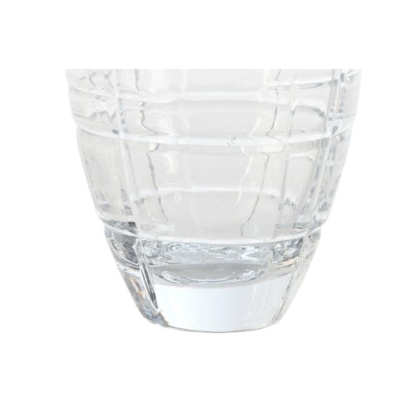 Vase Home ESPRIT Transparent Crystal Modern 11,5 X 11,5 X 28 CM Hot on Sale