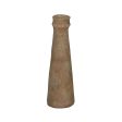 Vase Beige Ceramic 12,6 x 12,6 x 42 cm Cheap