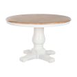 Dining Table Home ESPRIT White Natural Elm wood 120 x 120 x 76 cm on Sale