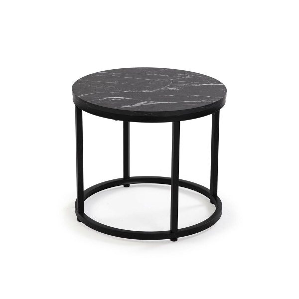 Set of 2 tables Versa Aurea 48 x 48 x 42 cm 80 x 80 x 48 cm on Sale