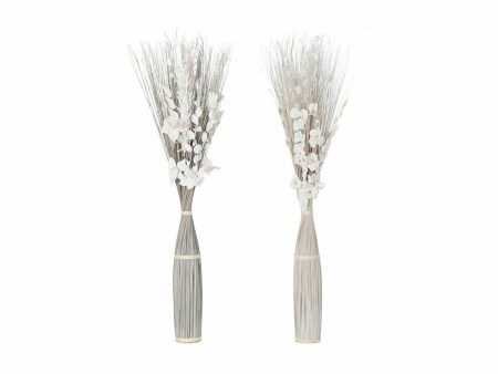 Bunch DKD Home Decor 8424001847440 Flowers Grey White Dried flower (40 x 40 x 150 cm) (2 Units) Online now