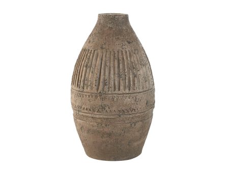 Vase Home ESPRIT Beige Magnesium 28 x 28 x 48 cm For Sale