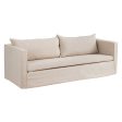 Sofa Beige 240 x 100 x 92 cm Hot on Sale