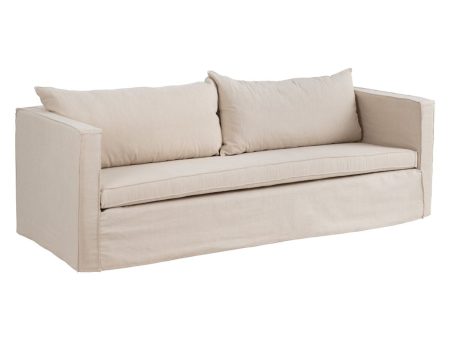 Sofa Beige 240 x 100 x 92 cm Hot on Sale