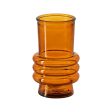 Vase Orange recycled glass 10 x 10 x 17 cm Online now