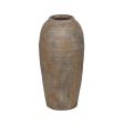 Vase Grey Ceramic 24 x 24 x 49 cm Discount