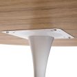 Dining Table Versa Lia Metal MDF Wood 120 x 73 x 120 cm For Sale