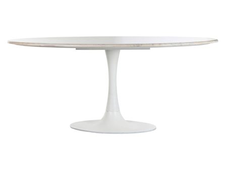 Dining Table Home ESPRIT White Metal Marble 180 x 100 x 76 cm Online now