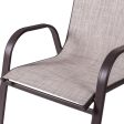 Garden chair Neila 56 x 68 x 93 cm Brown Steel Sale