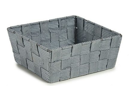 Basket Braiding 18 x 8 x 21 cm Grey Cloth Supply