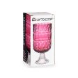 Vase Pink Engraving Crystal (13 x 26,5 x 13 cm) Hot on Sale