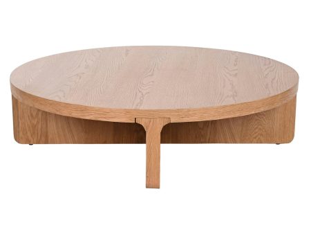 Centre Table Home ESPRIT Natural oak wood 121 x 121 x 32 cm Online Sale