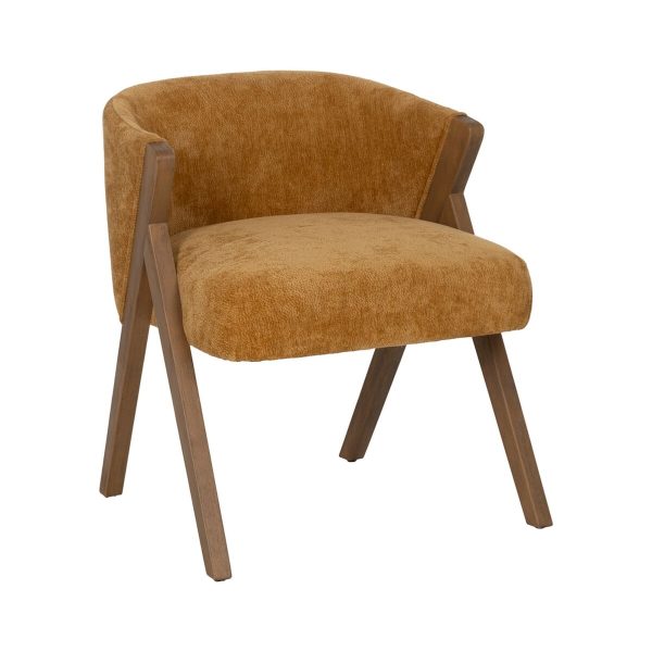 Dining Chair Polyester Wood Foam 58 x 59,5 x 68,5 cm Fashion