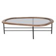 Centre Table Home ESPRIT Brown Black Crystal Fir wood 120 x 69 x 33 cm Fashion