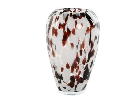 Vase Home ESPRIT White Brown Crystal Modern 15,5 X 15,5 X 24,5 cm Online now