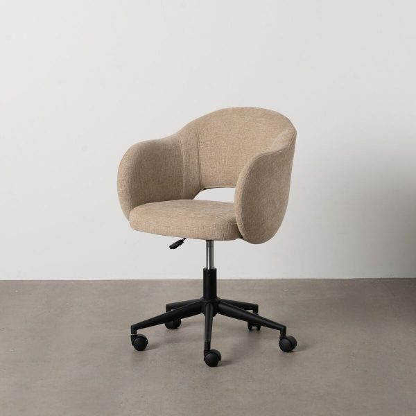 Office Chair Black Beige 56 x 56 x 85 cm Online