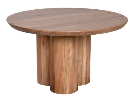 Centre Table Home ESPRIT Brown Natural Acacia 80 x 80 x 45 cm Online now