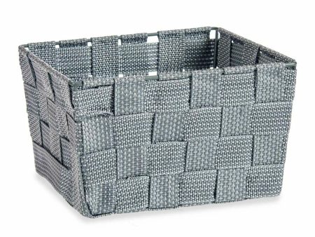 Basket Braiding Grey Cloth (15 x 10,5 x 20 cm) (24 Units) Online Sale