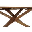 Dining Table DKD Home Decor 180 x 86 x 76 cm Natural Walnut Hot on Sale