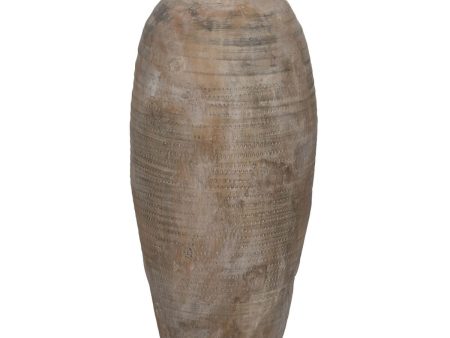 Vase Grey Ceramic 27 x 27 x 57,5 cm Online