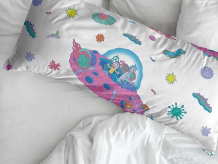 Pillowcase Rick and Morty Universe Multicolour 175 Threads 50 x 80 cm 45 x 110 cm 100% cotton Hot on Sale