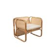 Armchair Romimex Natural 65 x 80 x 60 cm For Cheap