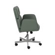 Dining Chair Green Grey Nylon Polyester Foam Wood Iron 57 x 60,5 x 85 cm For Discount