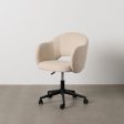 Office Chair Black Cream 56 x 56 x 85 cm Online