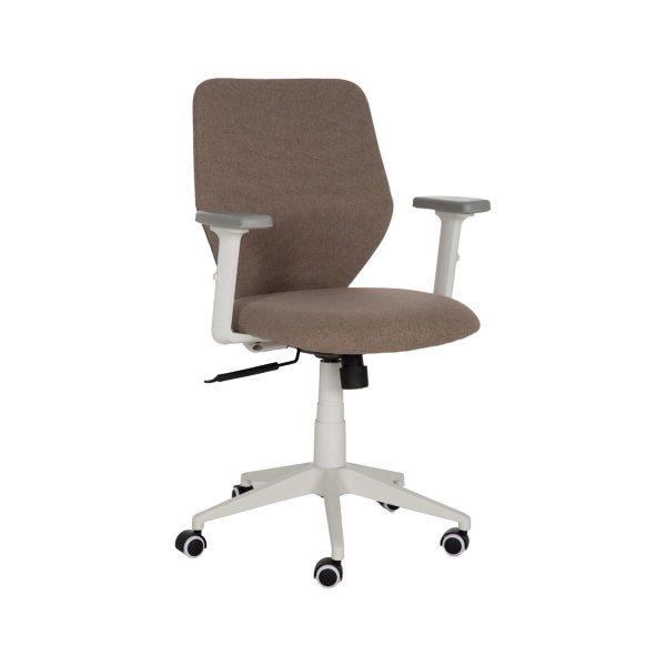 Office Chair White Taupe 63 x 59 x 94,5 cm Discount