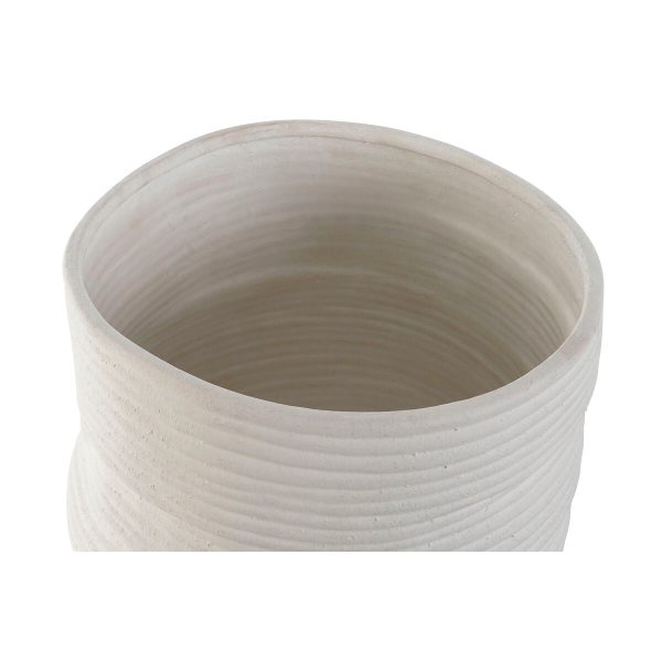 Vase Home ESPRIT White Ceramic 27 x 27 x 37 cm on Sale