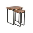 Set of 2 tables Home ESPRIT Brown Black 50 x 38 x 62 cm Online now