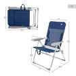 Beach Chair Aktive Navy Blue 47 x 94 x 60 cm (4 Units) For Sale