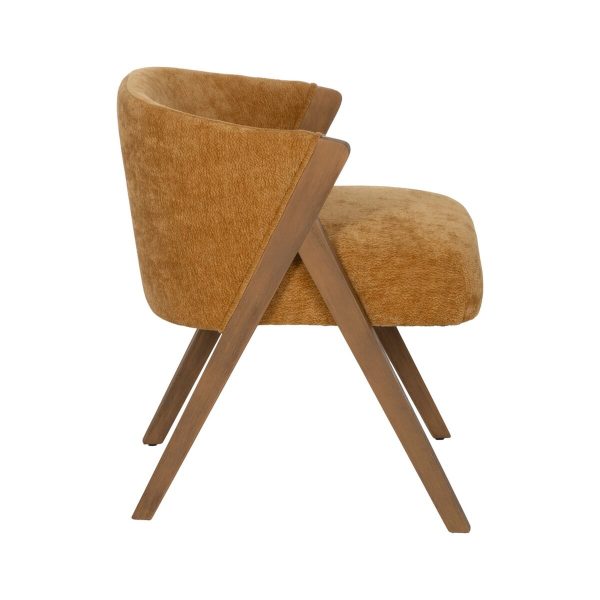 Dining Chair Polyester Wood Foam 58 x 59,5 x 68,5 cm Fashion