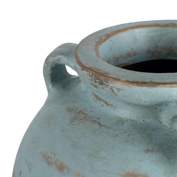 Vase Turquoise Terracotta 26 x 28 x 60 cm Online now