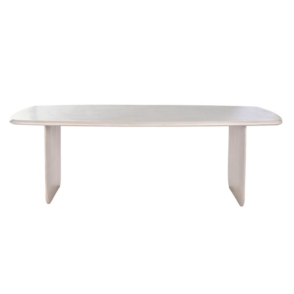 Dining Table Home ESPRIT White Mango wood 218 x 100 x 76 cm Discount