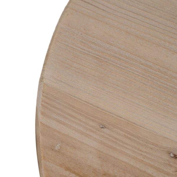 Centre Table White Natural 60 x 60 x 45 cm Online now