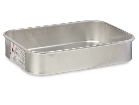 Roasting Tin Silver Aluminium (18 x 5 x 25 cm) Cheap