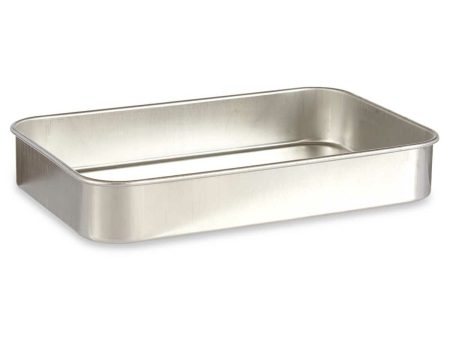 Roasting Tin 23,5 x 6 x 36 cm Silver Aluminium on Sale