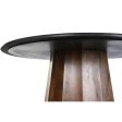 Dining Table DKD Home Decor Black Brown Marble Mango wood 120 x 120 x 76 cm on Sale