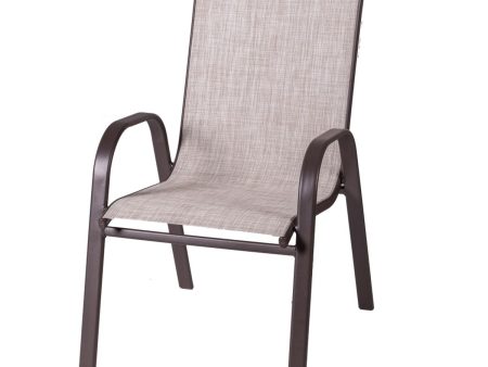 Garden chair Neila 56 x 68 x 93 cm Brown Steel Sale