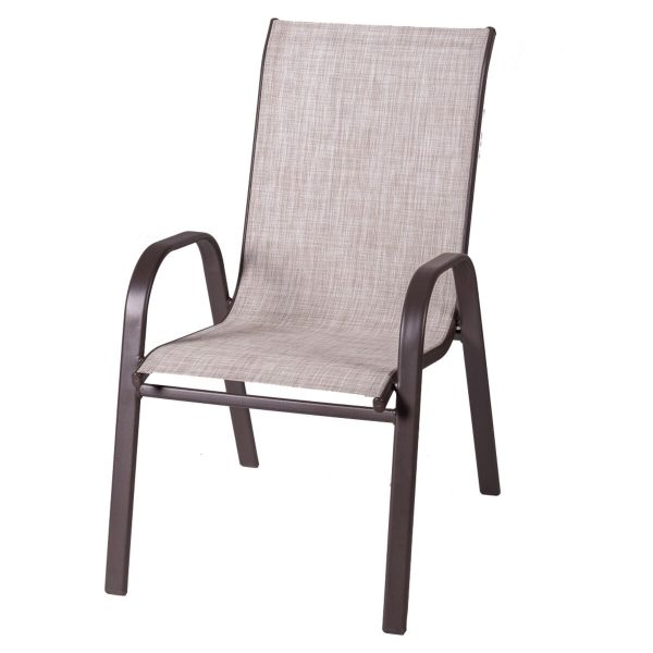 Garden chair Neila 56 x 68 x 93 cm Brown Steel Sale