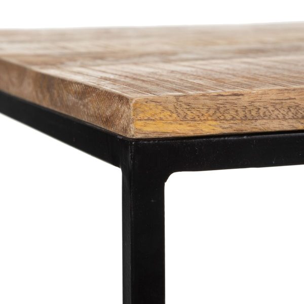 Centre Table Iron Mango wood 80 x 60 x 40 cm For Cheap