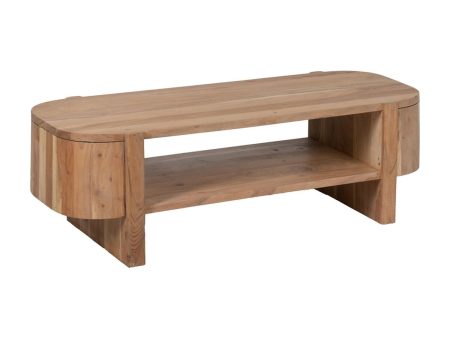 Centre Table CREEL Natural 120 x 50 x 40 cm Discount