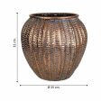 Planter Alexandra House Living Golden Iron 35 x 32 x 35 cm Sale