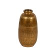 Vase Golden Ceramic 23 x 23 x 40 cm Fashion